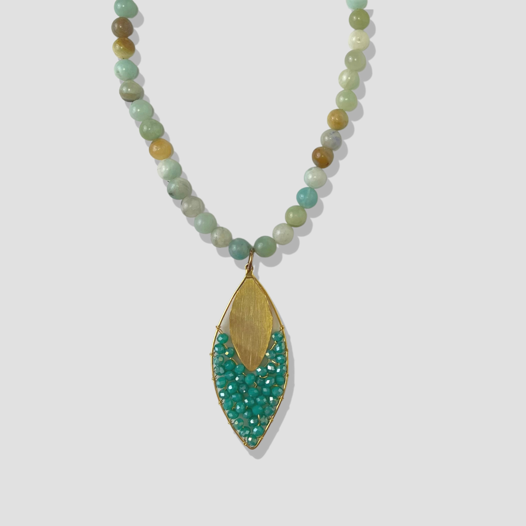 Aquamarine Set Shakira Necklace, Ring & Earring Set