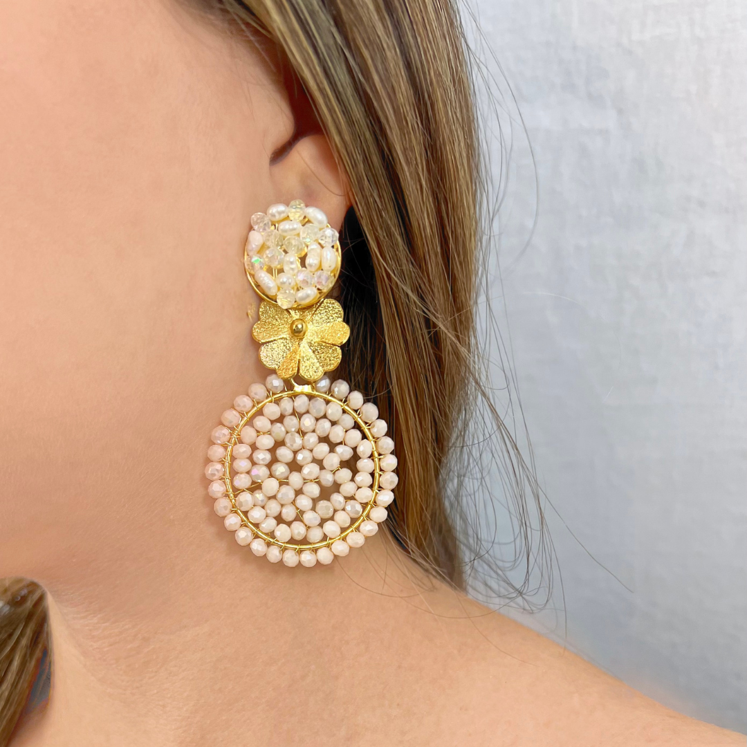 Light Pink Shakira earring & Ring Set