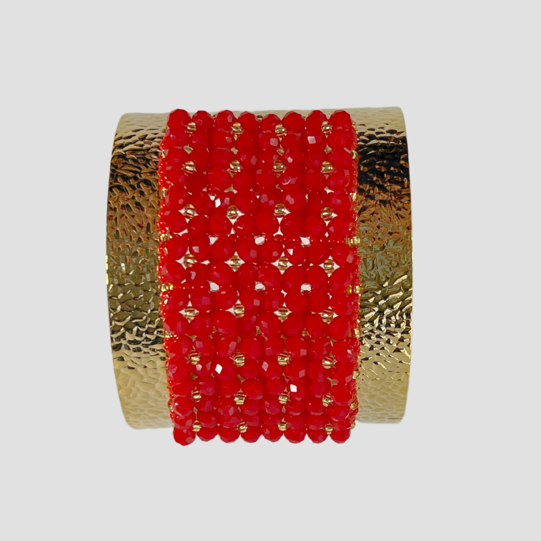 Redd Wide Cuff & Drop Earring Set