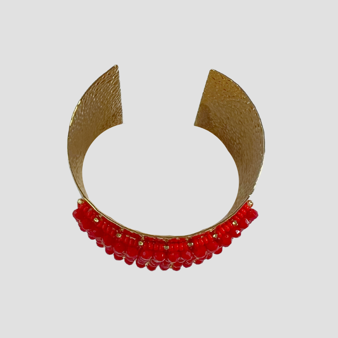 Redd Wide Cuff & Drop Earring Set