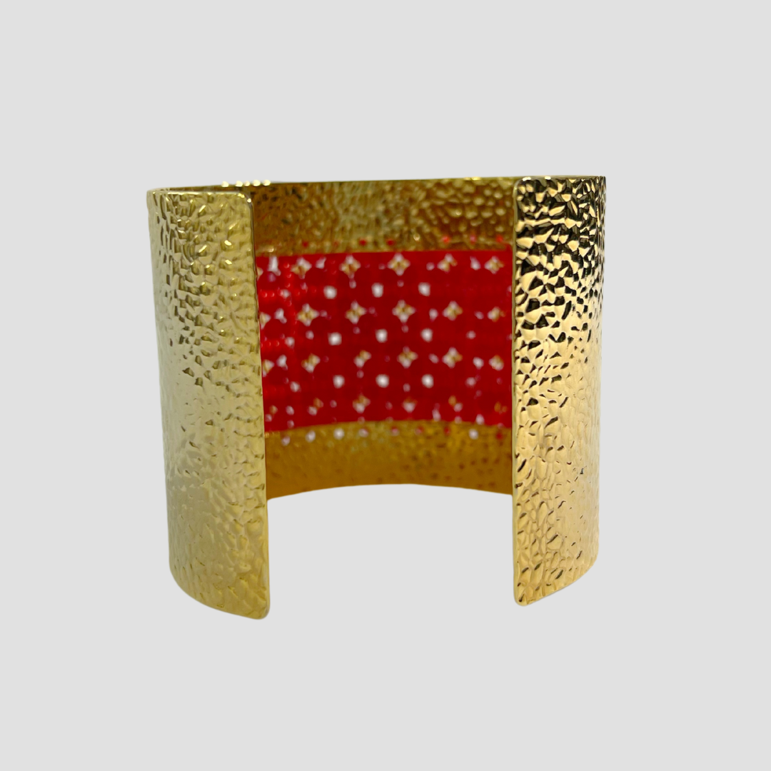 Redd Wide Cuff & Drop Earring Set