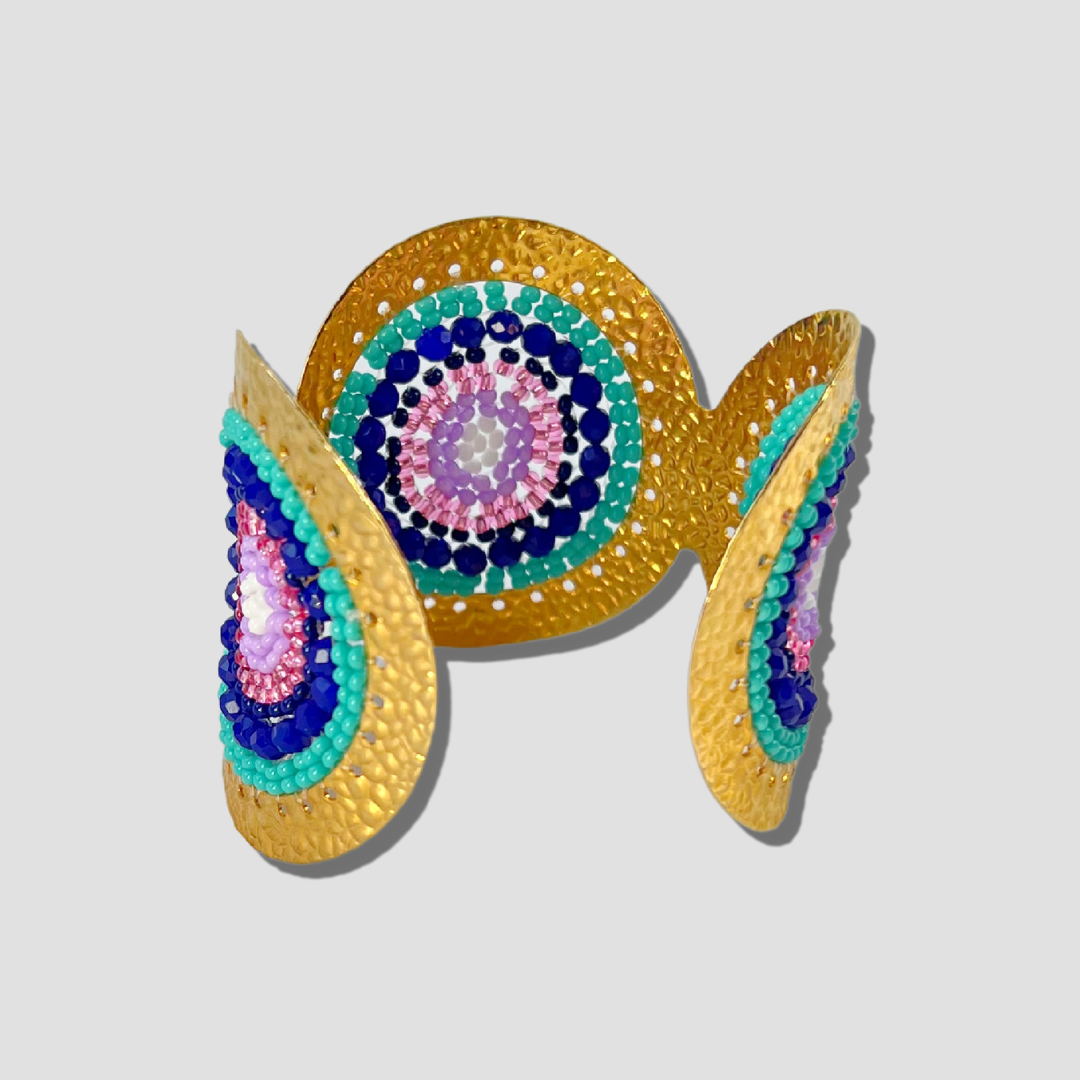 Turquoise Wide Cuff & Earring Set