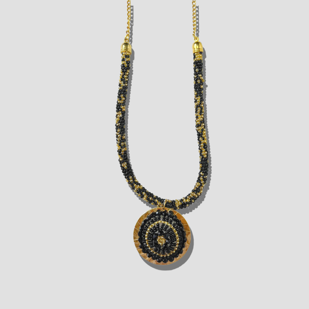 Black Harmony Shakira Necklace & Earring Set