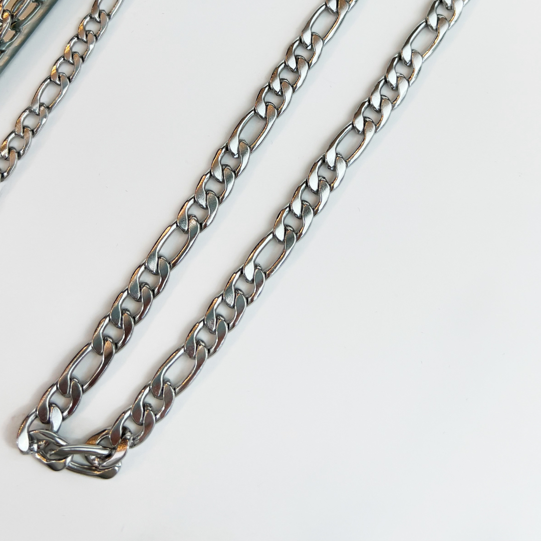 Men's Silver Stainless Steel Chain Necklace