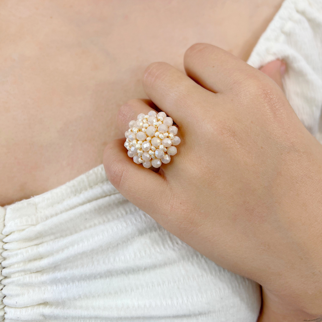 Light Pink Shakira earring & Ring Set