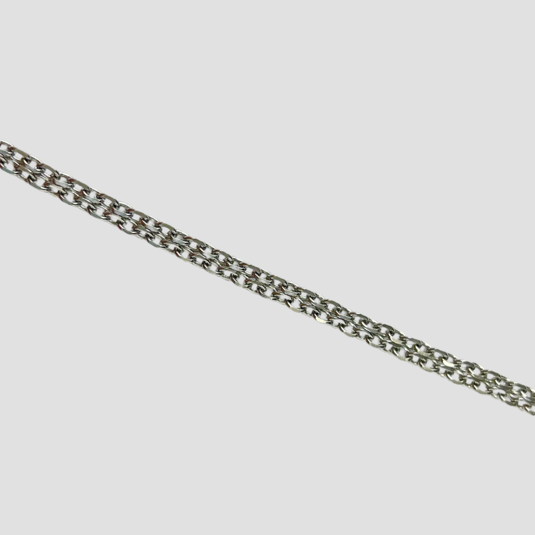 Men's Silver Stainless Steel Box Chain Necklace