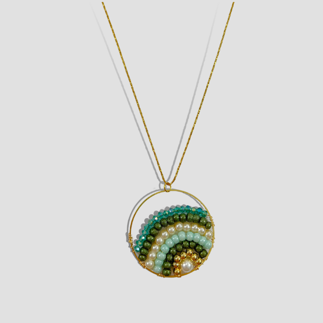 Emerald Shakira Necklace & Earring Set