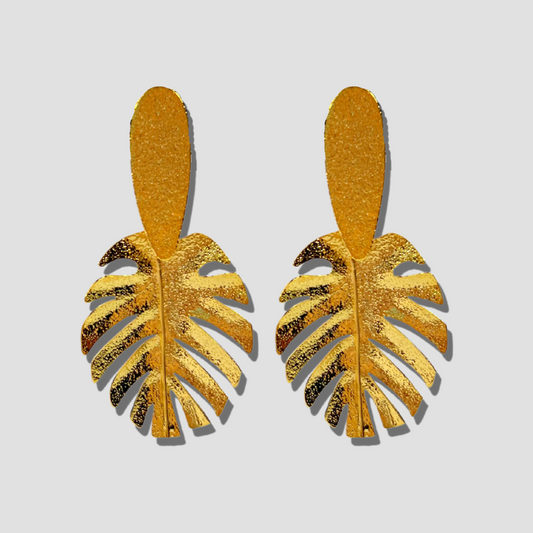 Sun Leaf Drop Earrings