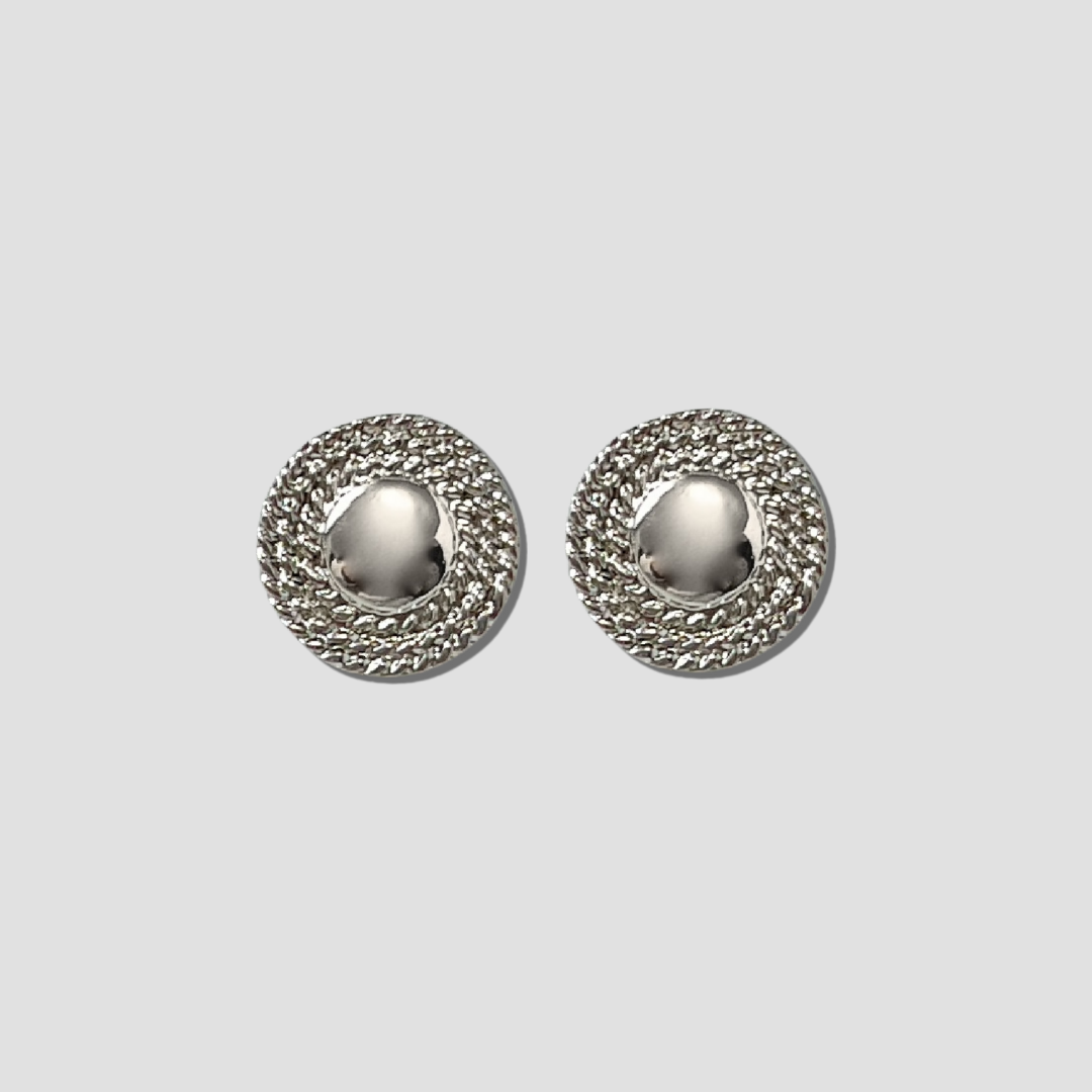 Silver Circle of Life Layered Necklace & Drop Earrings
