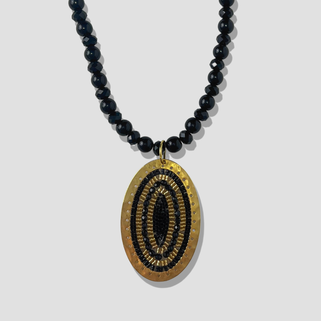 Black Magic Shakira Necklace, Ring & Earring Set