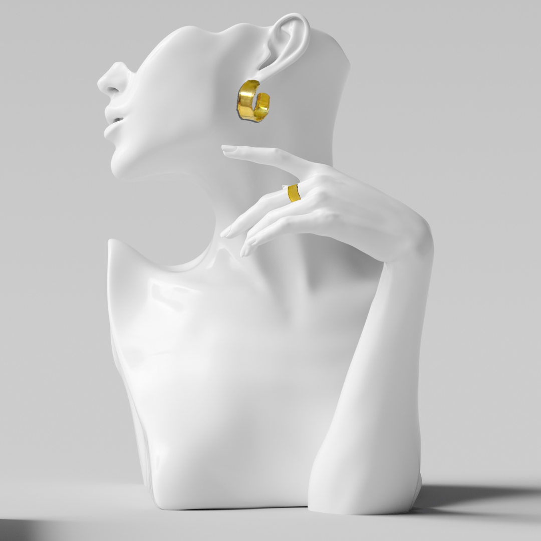 Small Hoop Earring & Ring Set