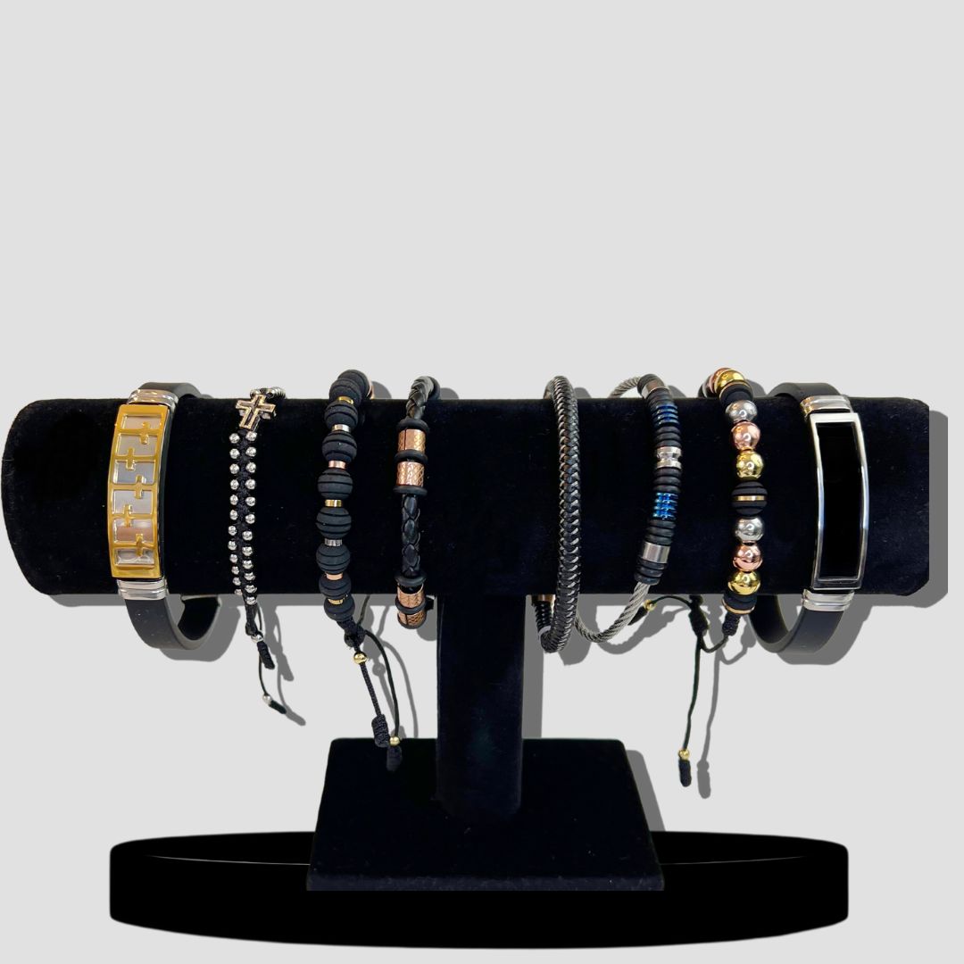 Adjustable Braided Rope Cross Bracelet
