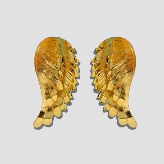 Gold Wings Earrings