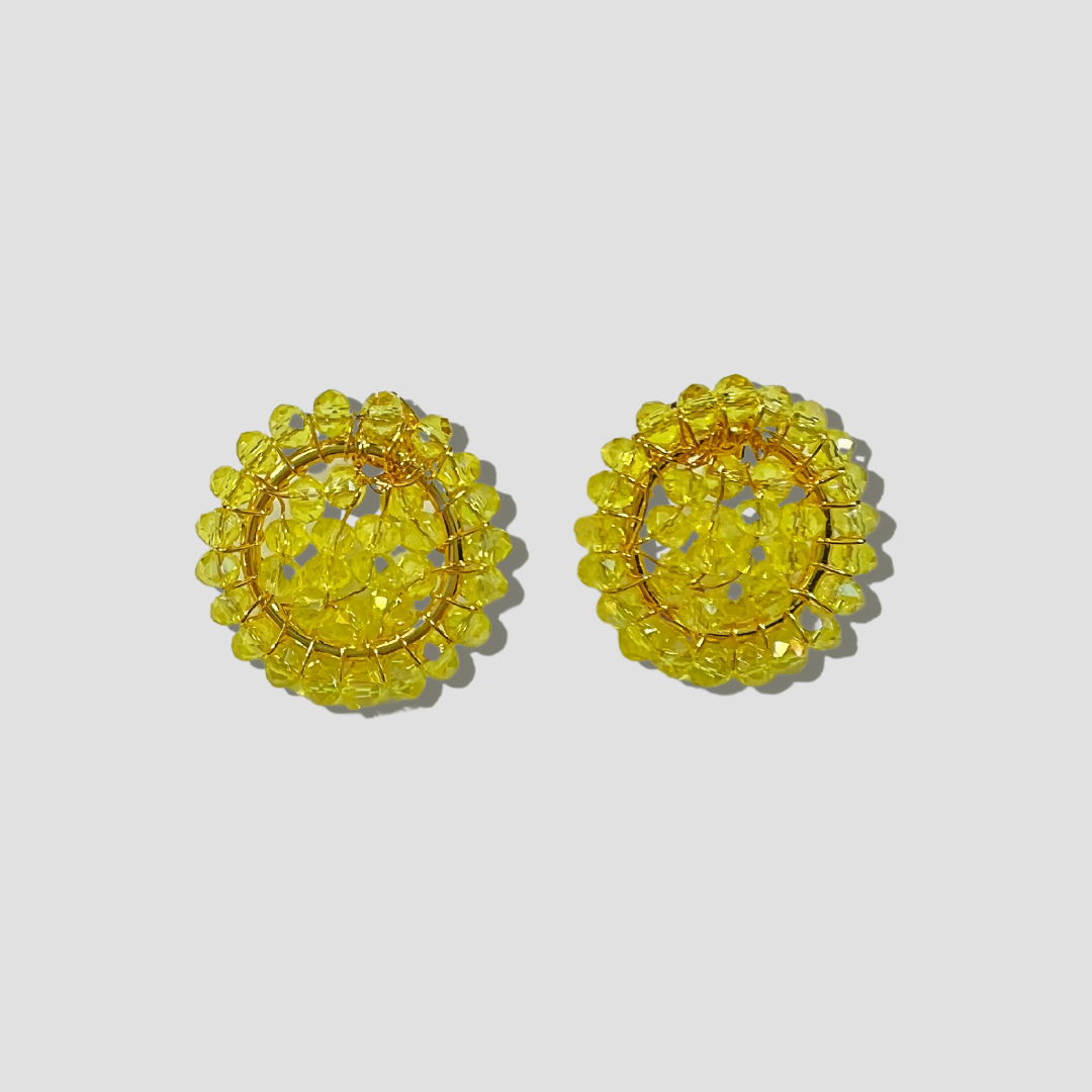 Conjunto de Collar y Aretes Shakira Sol Amarillo