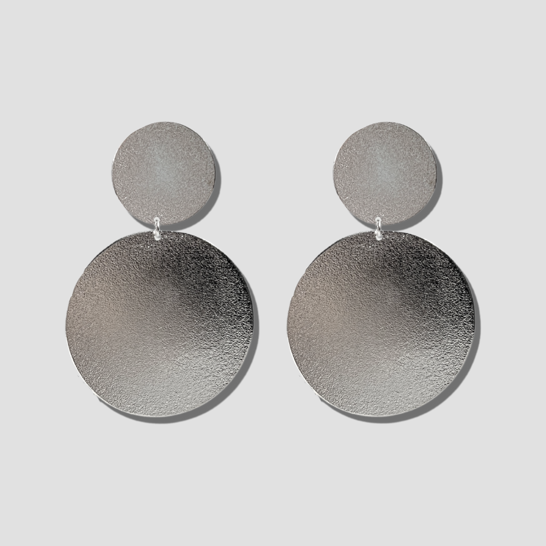 Circle Silver Earring